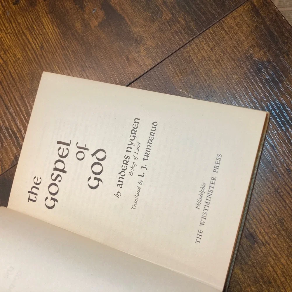 1951 Gospel of God Nygren Lutheran Protestant Theology Atonement Pastoral Book